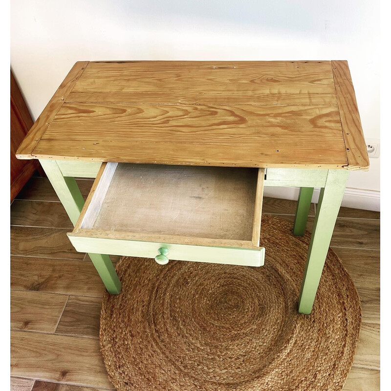 Mesa agrícola de madeira Vintage