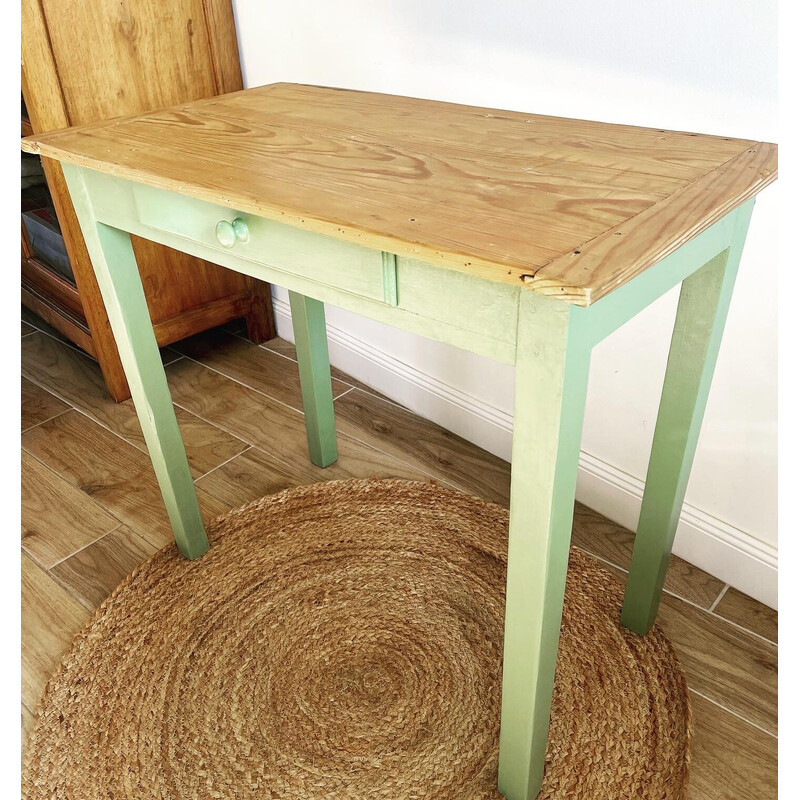 Table de ferme vintage en bois