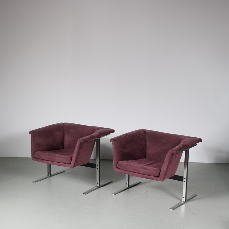 Pair of vintage armchairs by Geoffrey Harcourt for Artifort, Netherlands 1960