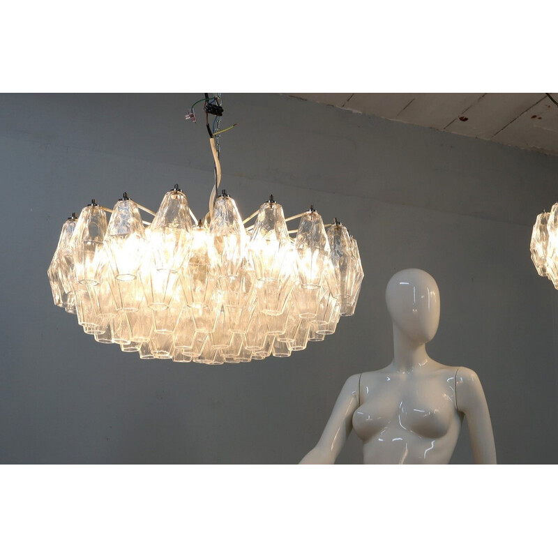 Vintage Poliedri chandelier by Carlo Scarpa, 1960s