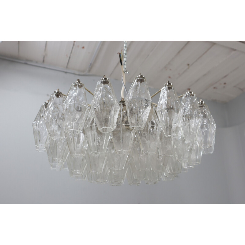 Vintage Poliedri chandelier by Carlo Scarpa, 1960s