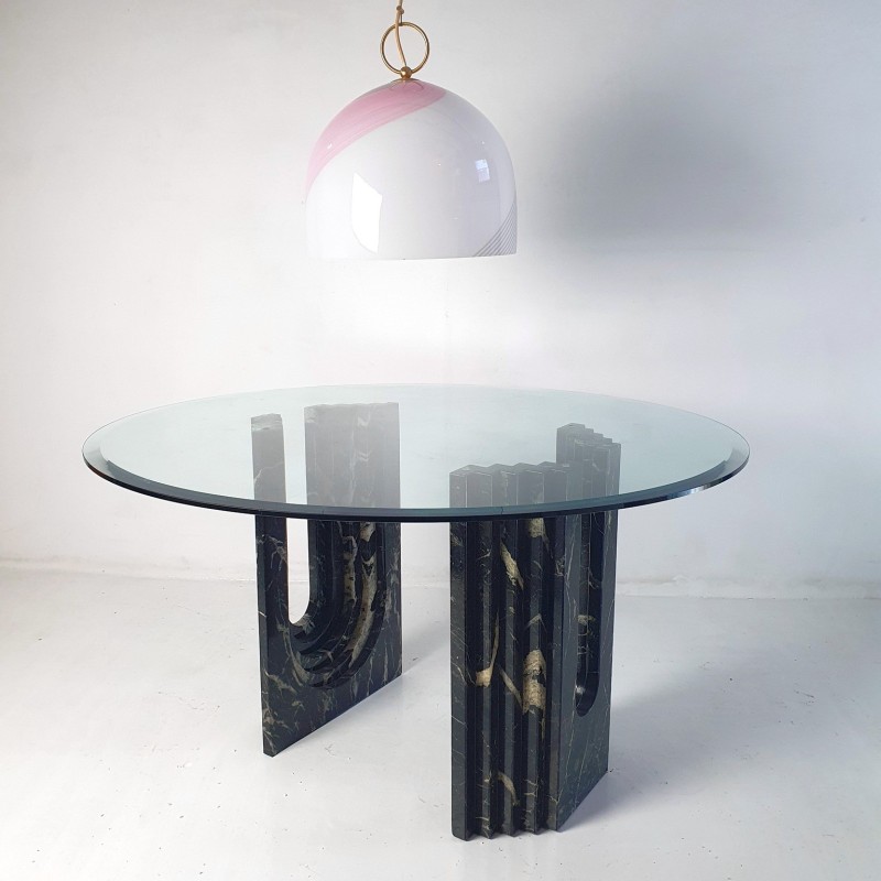 Tavolo vintage in marmo di Carlo Scarpa per Cattelan Italia, anni '60