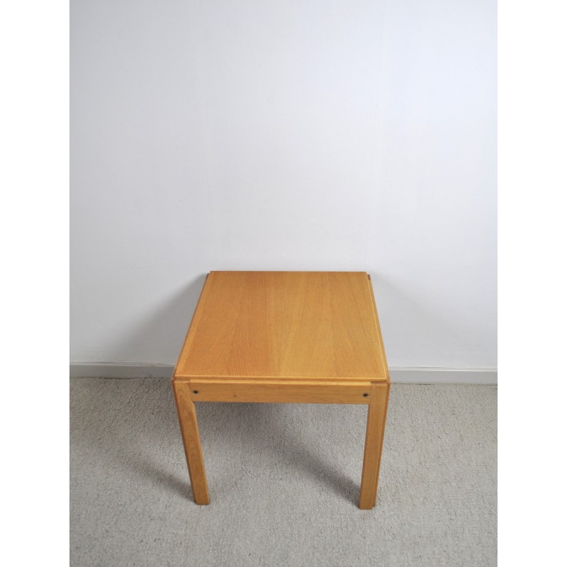 Vintage side table in oakwood by Illum Wikkelsø for Cfc Silkeborg, Denmark 1960s