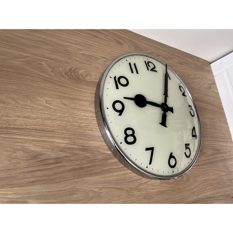 Vintage Bauhaus wall clock by Kienzle, Germany 1940s