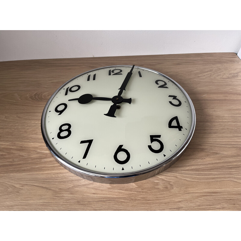 Vintage Bauhaus wall clock by Kienzle, Germany 1940s