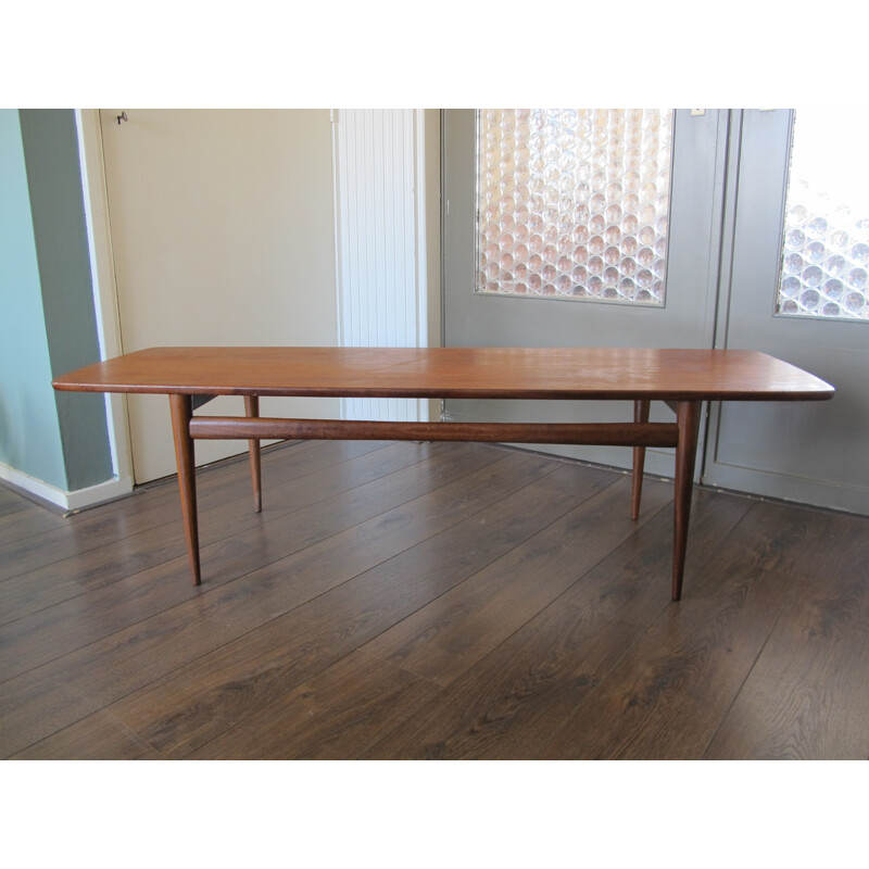 Danish vintage coffee table in teak - 1950s