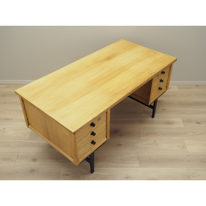 Vintage Deens eikenhouten bureau van Henning Kjaernulf, 1960