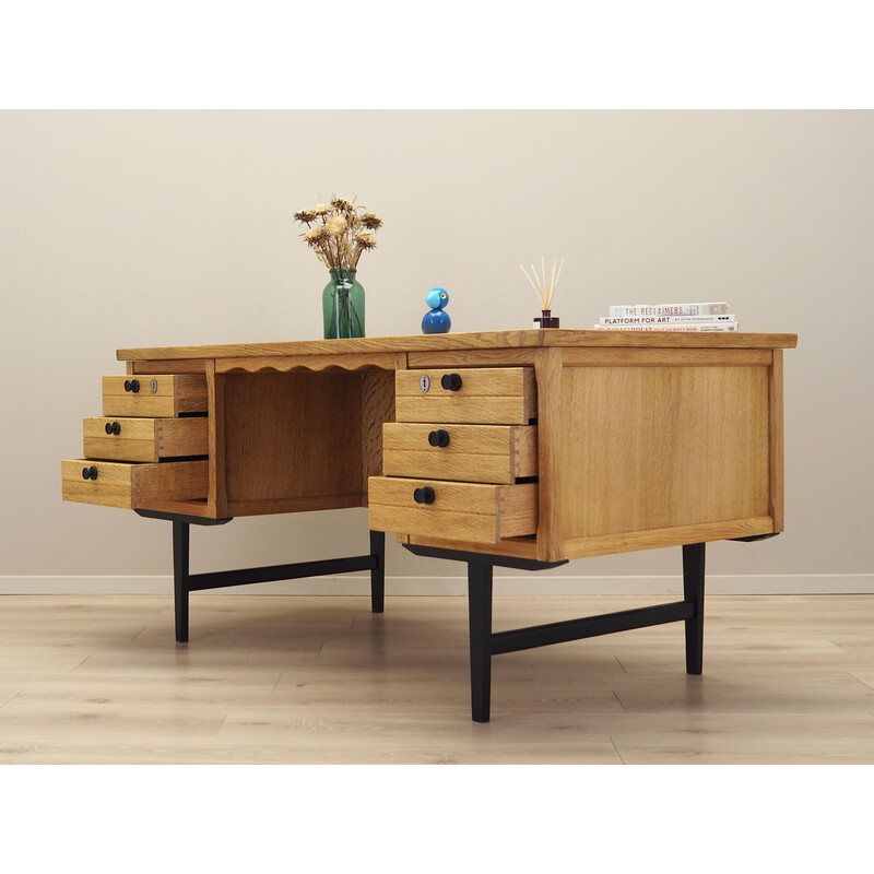 Vintage Danish oakwood desk by Henning Kjaernulf, 1960s