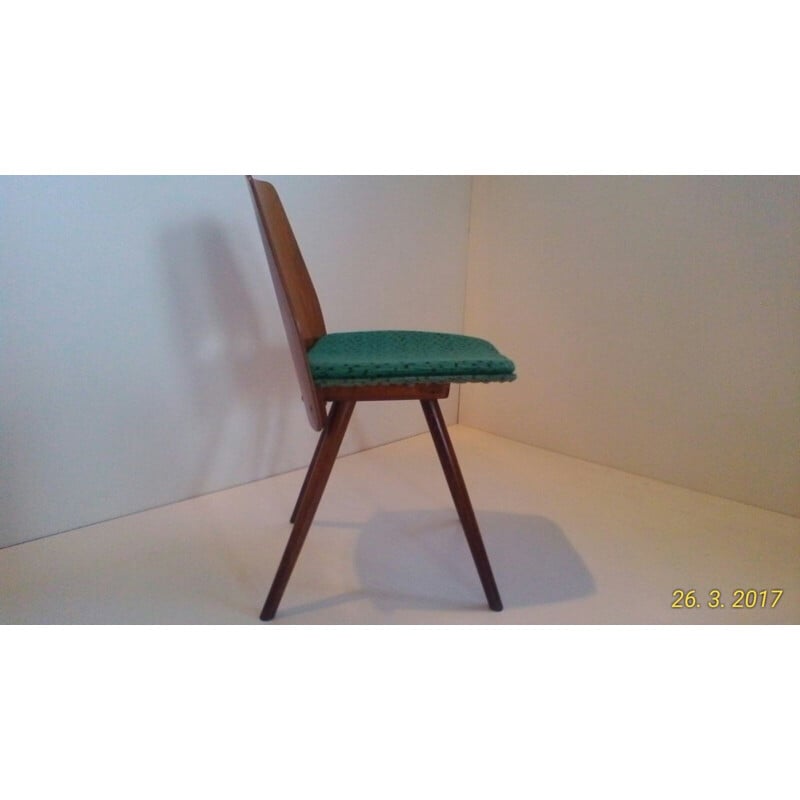Juego de 4 sillas de comedor de madera de haya - 1960