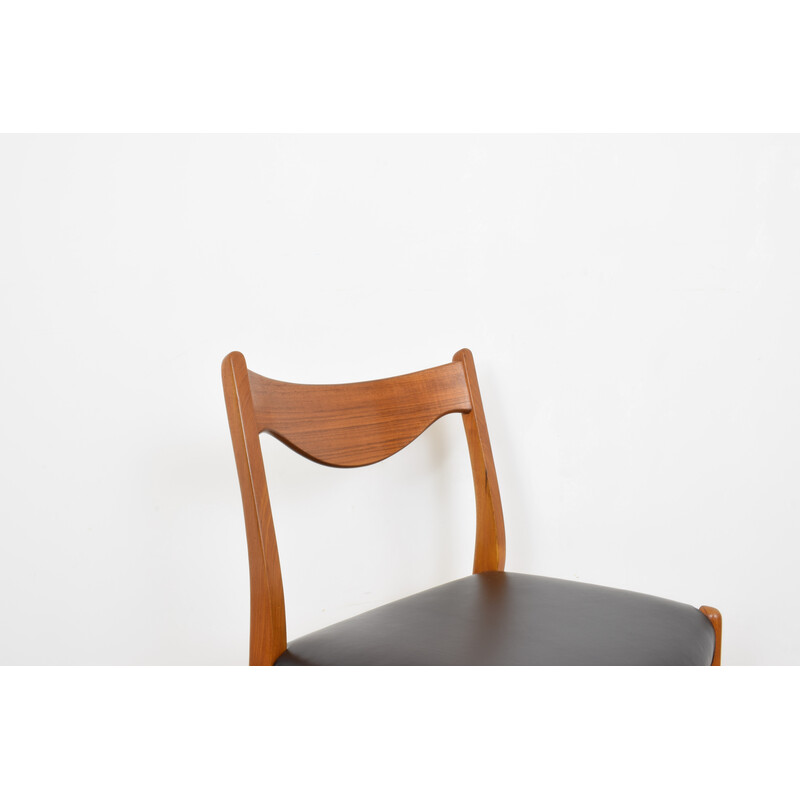 Set of 6 vinatge Danish dining chairs by Arne Wahl Iversen for Glyngøre Stolefabrik, 1960s