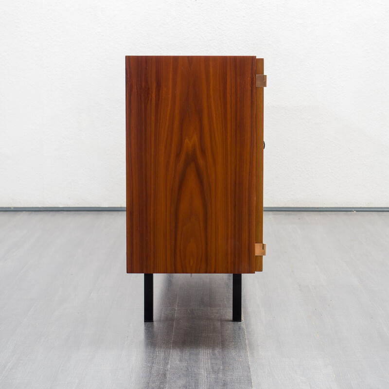 Vintage sideboard in walnut and zebrano, 1960s