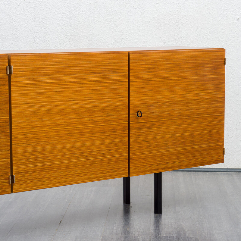 Vintage sideboard in walnut and zebrano, 1960s