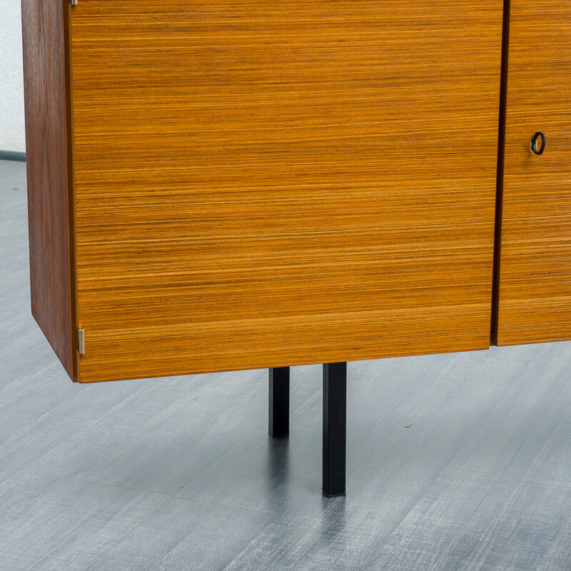 Vintage sideboard in walnut and zebrano, 1960s