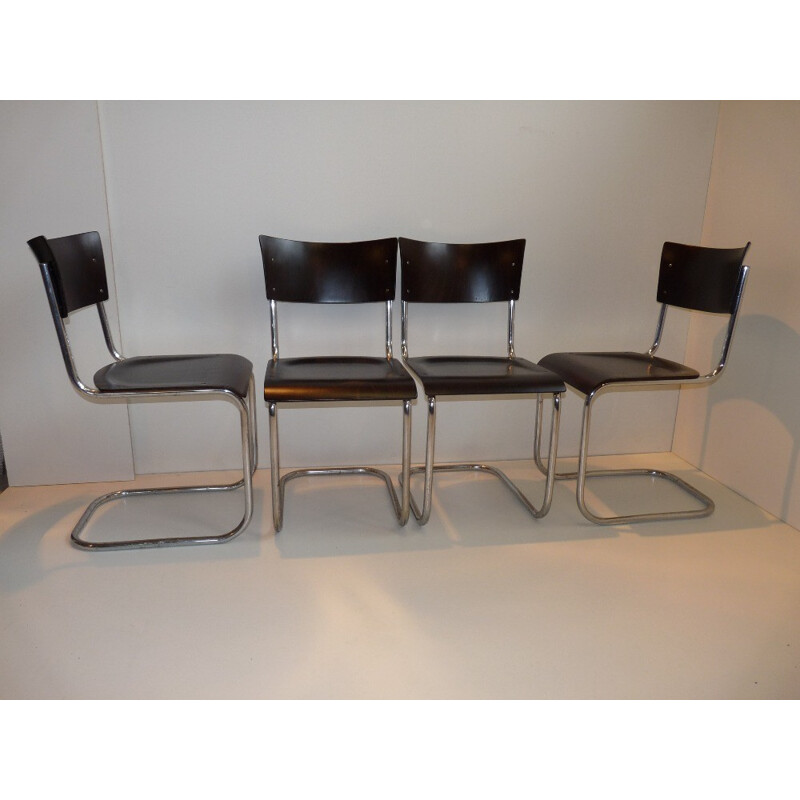 Dining set in Bauhaus style by J. Halabal and Mart Stam - 1930s
