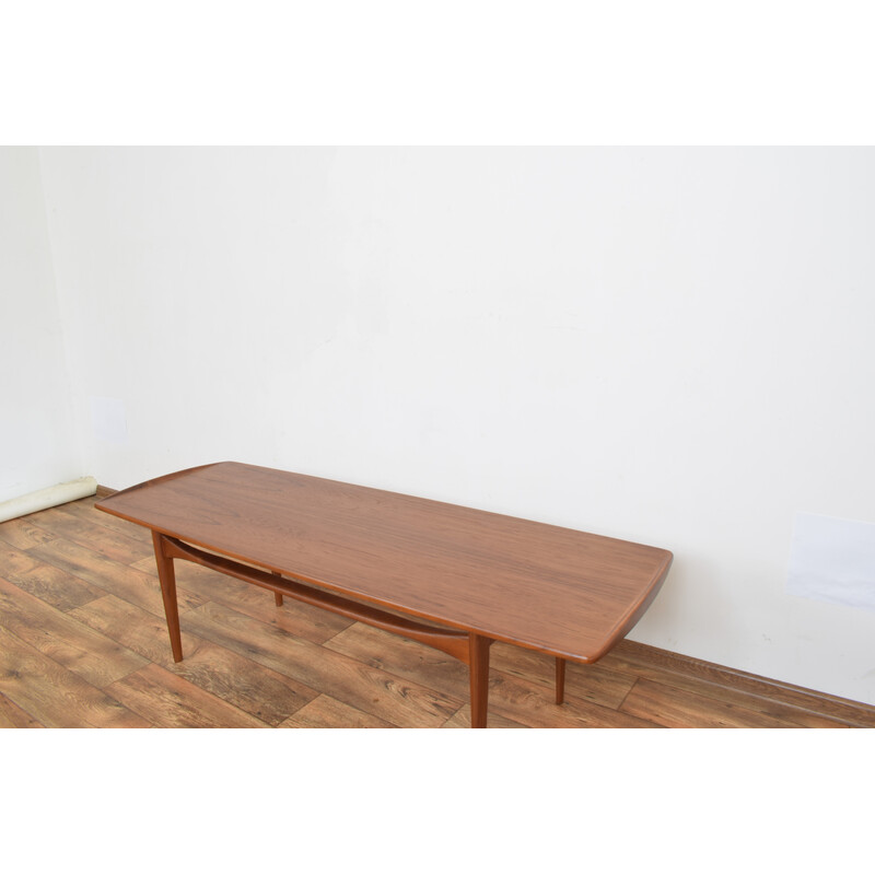 Table basse vintage en teck par Tove Kindt-Larsen pour France et Søn, 1960