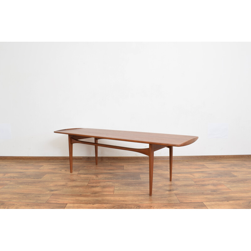 Mesa de centro de teca de meados do século de Tove Kindt-Larsen para a França e Søn, década de 1960