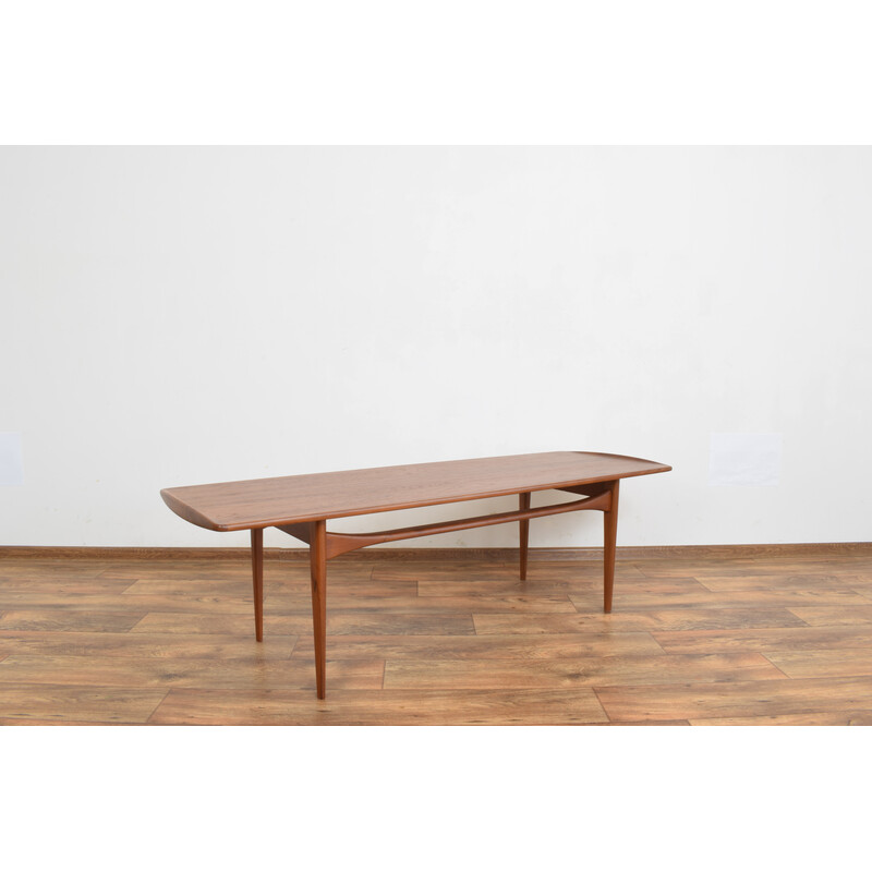 Mesa de centro de teca de meados do século de Tove Kindt-Larsen para a França e Søn, década de 1960