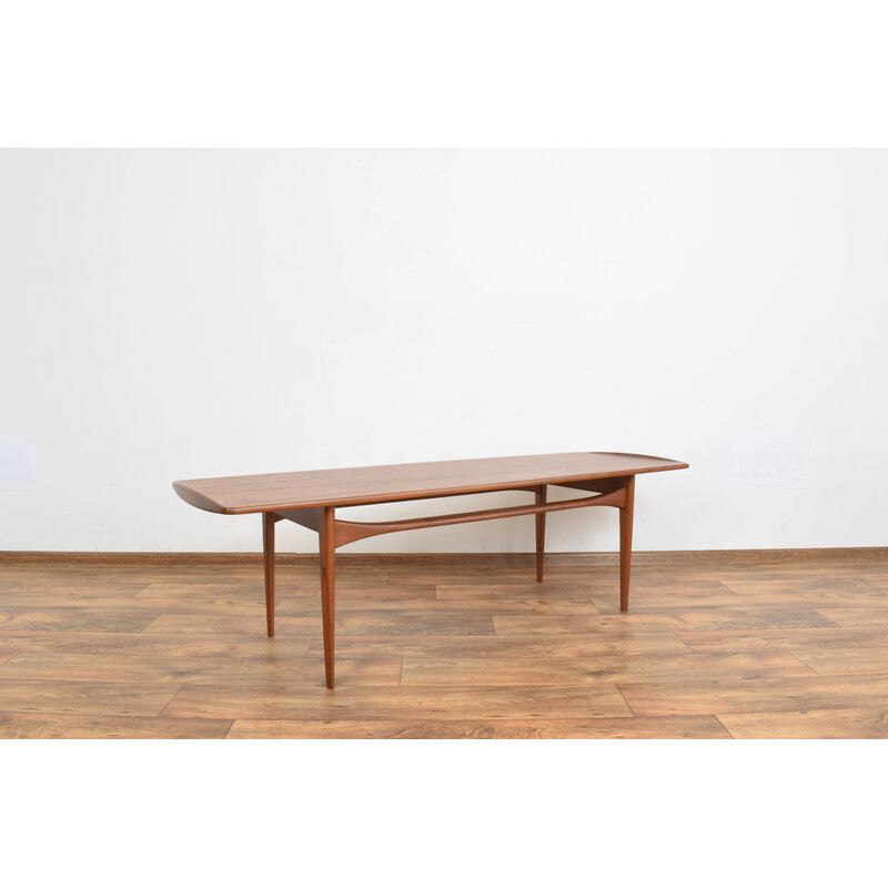 Mesa de centro de teca de meados do século de Tove Kindt-Larsen para a França e Søn, década de 1960