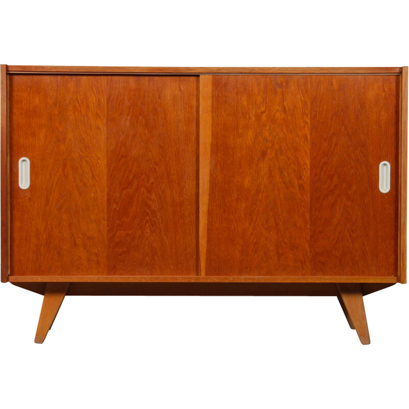 Vintage oakwood chest of drawers U-452 by Jiroutek for Interier Praha, 1960s