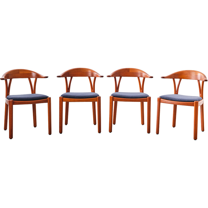 Conjunto de 6 cadeiras vintage para Holstebro Møbelfabrik, Dinamarca 1980