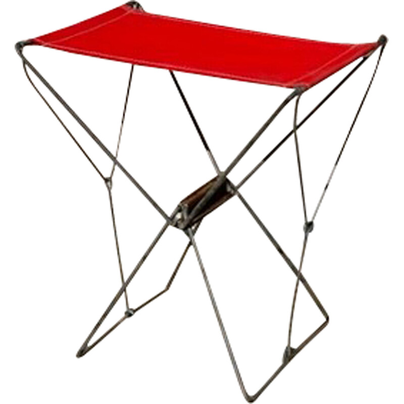 TABOURET PLIANT BASIC ROUGE