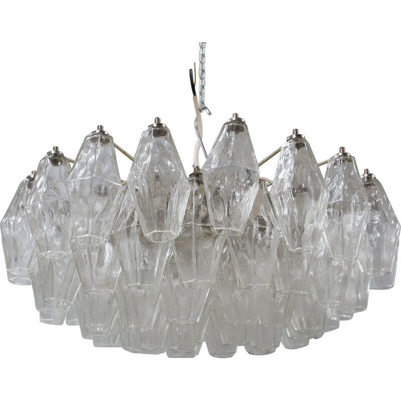 Vintage Poliedri chandelier by Carlo Scarpa, 1960s