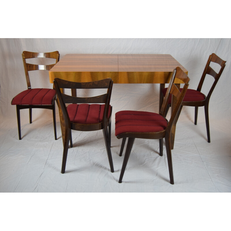 Set da pranzo vintage in teak, 1960