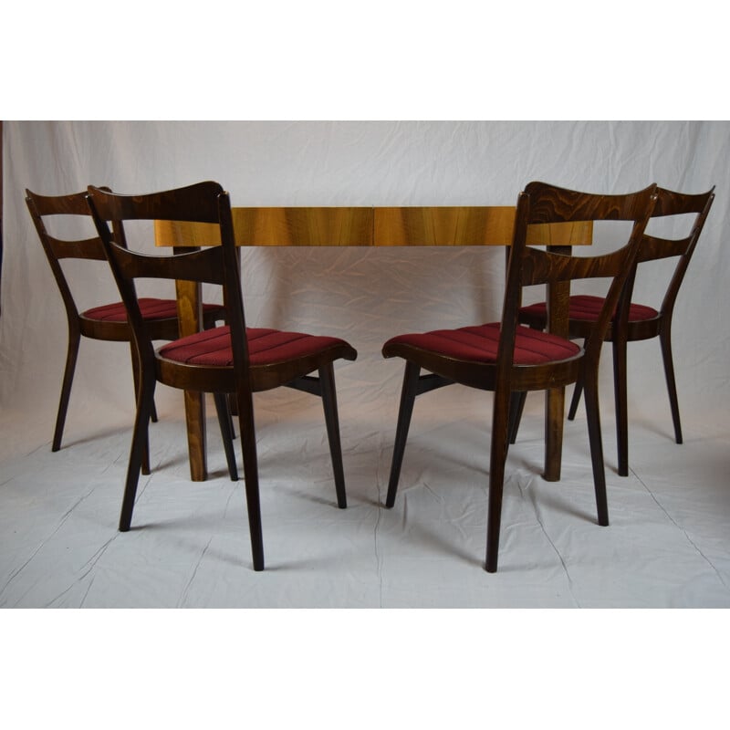 Set da pranzo vintage in teak, 1960