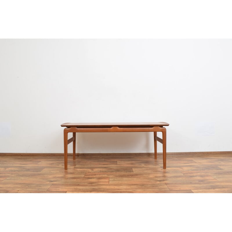 Vintage teak model 640 coffee table by Peter Hvidt and Orla Mølgaard-Nielsen for France and Søn, 1950s