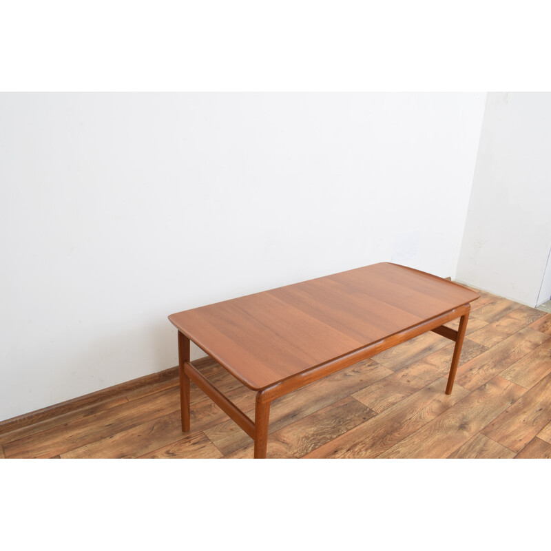 Vintage teak model 640 coffee table by Peter Hvidt and Orla Mølgaard-Nielsen for France and Søn, 1950s