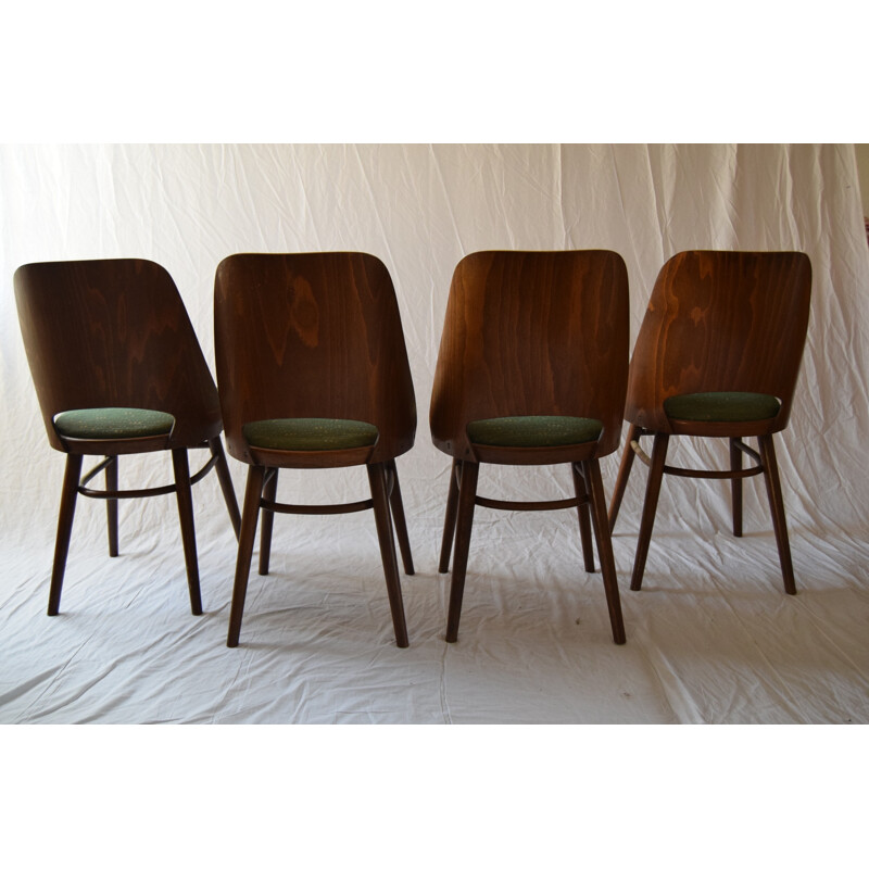 Set of four dining chairs produced by Thonet - 1960s