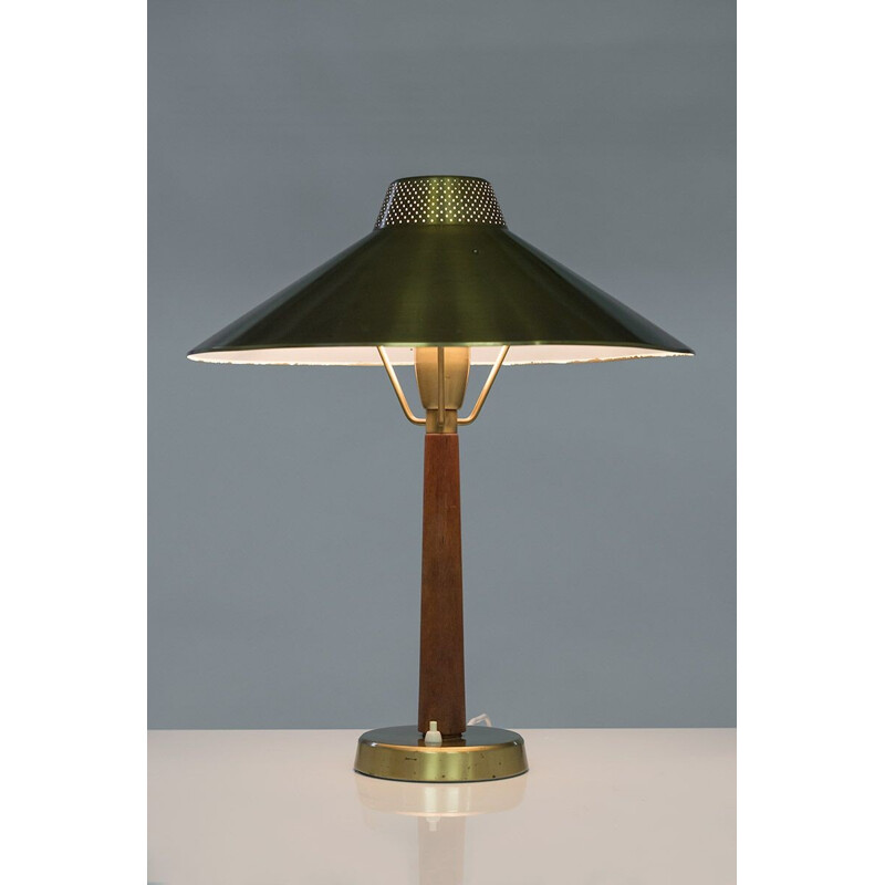 Lampe de table suèdoise modèle 716 en laiton de Hans Bergström - 1940