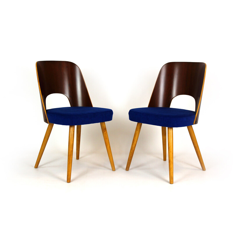 Pair of vintage dining chairs by Oswald Haerdtl for Tatra, Czechoslovakia 1960s