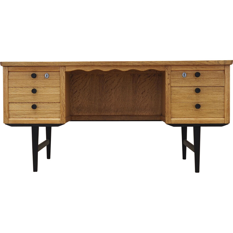 Vintage Danish oakwood desk by Henning Kjaernulf, 1960s