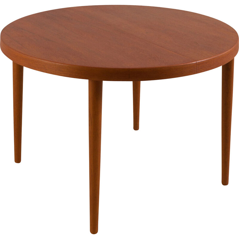 Vintage round dining table by Kai Kristiansen, Denmark 1960s