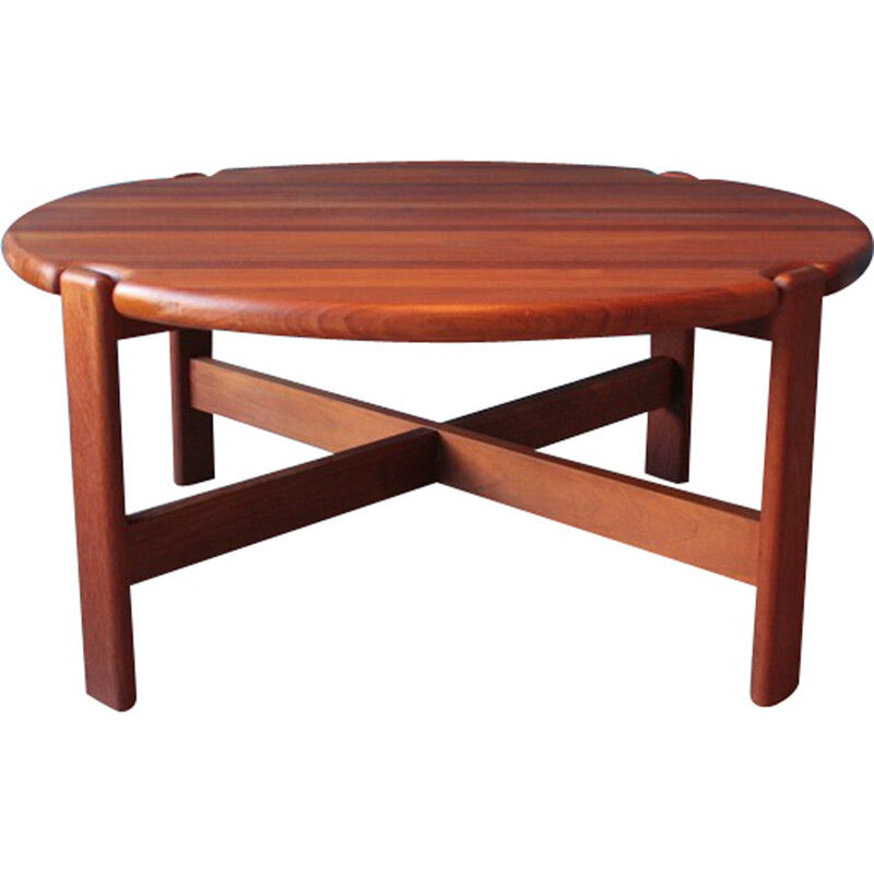 Scandinavian coffee table in solid teak - 1970s