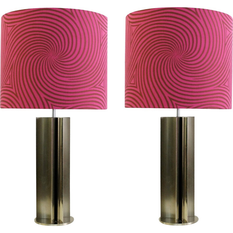 Paar chromen lampen - 1970