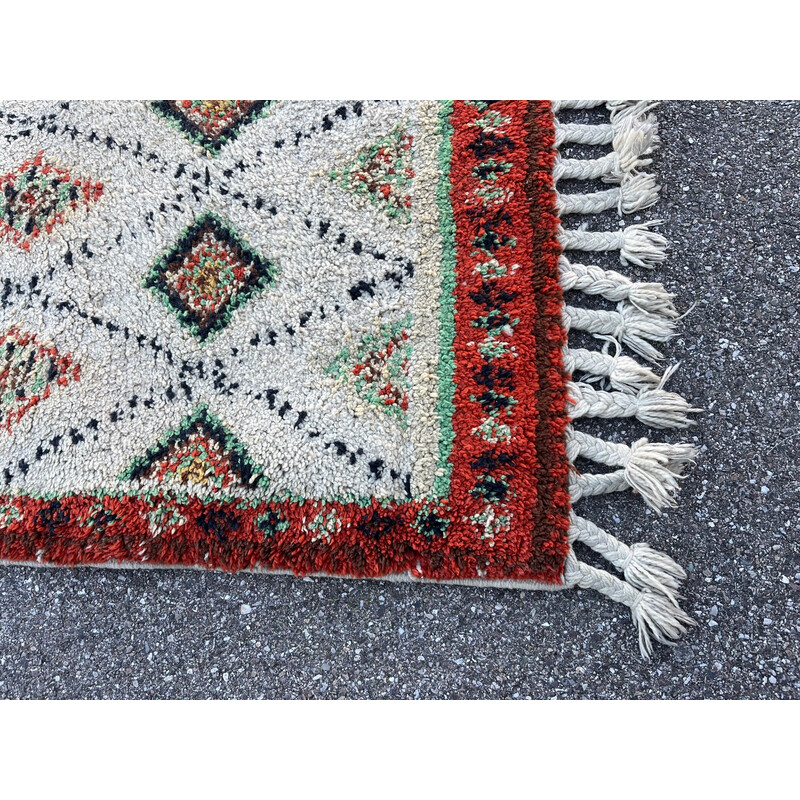 Vintage Berber wool rug, 1970