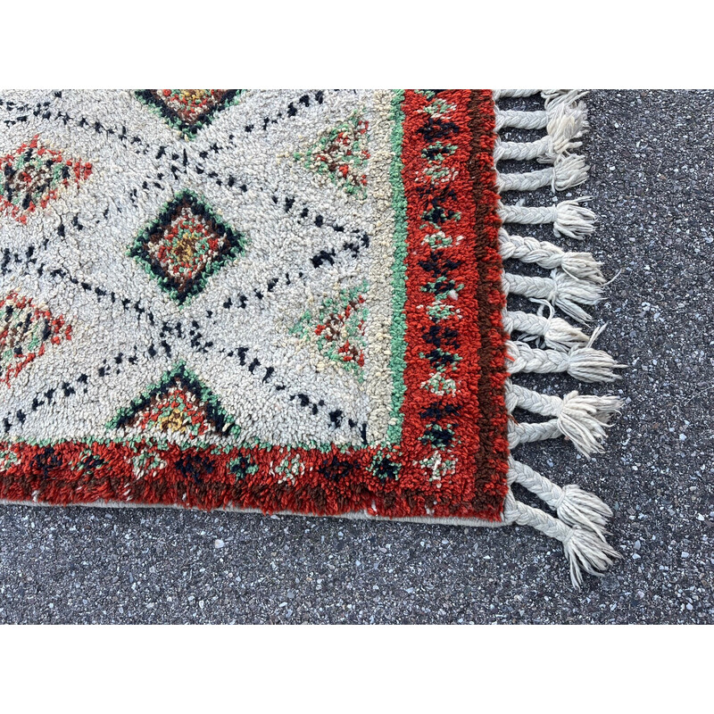 Vintage wollen Berber tapijt, 1970