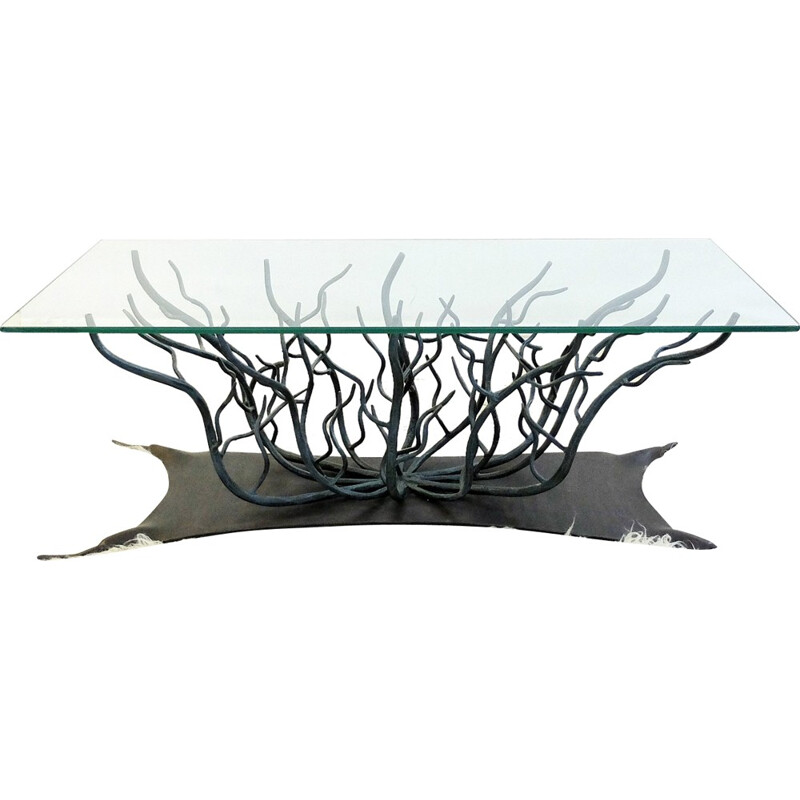 Wrought iron coffee table - 1970s