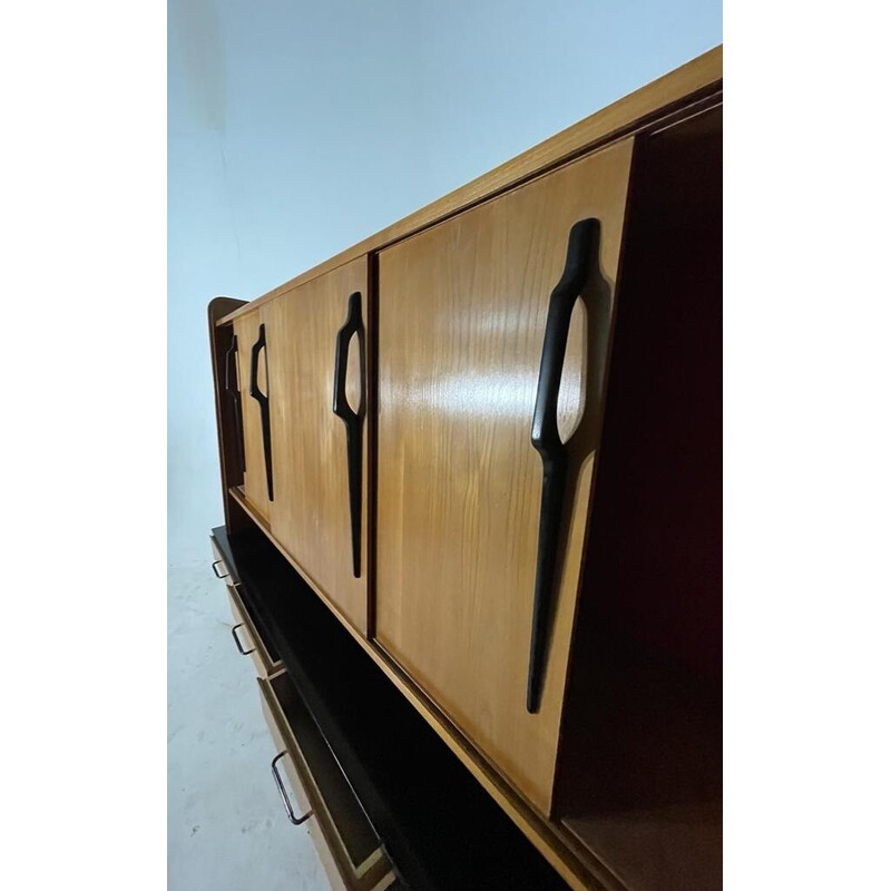 Credenza vintage in rovere chiaro di Gerard Guermonprez, 1950