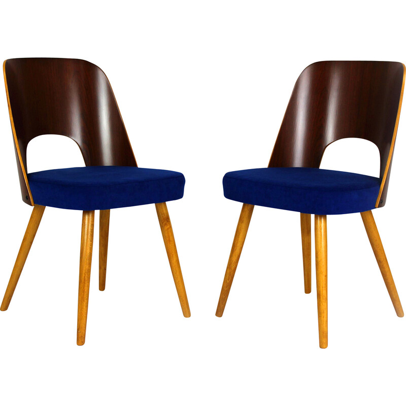 Pair of vintage dining chairs by Oswald Haerdtl for Tatra, Czechoslovakia 1960s