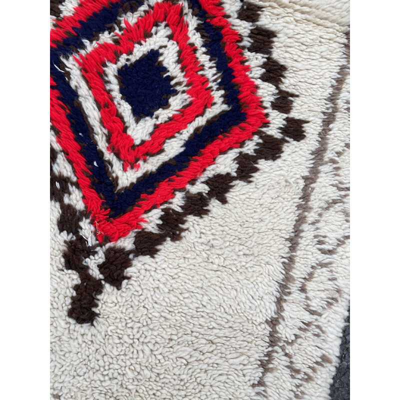 Vintage Moroccan Berber rug Beni Ouarain, Morocco