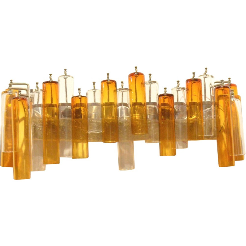 Blown glass italian wall lamp - 1960s