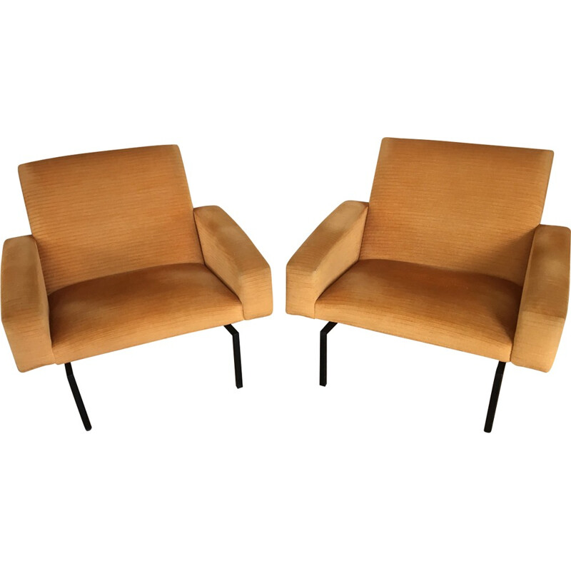 Pair of armchairs by Joseph André MOTTE - 1960s