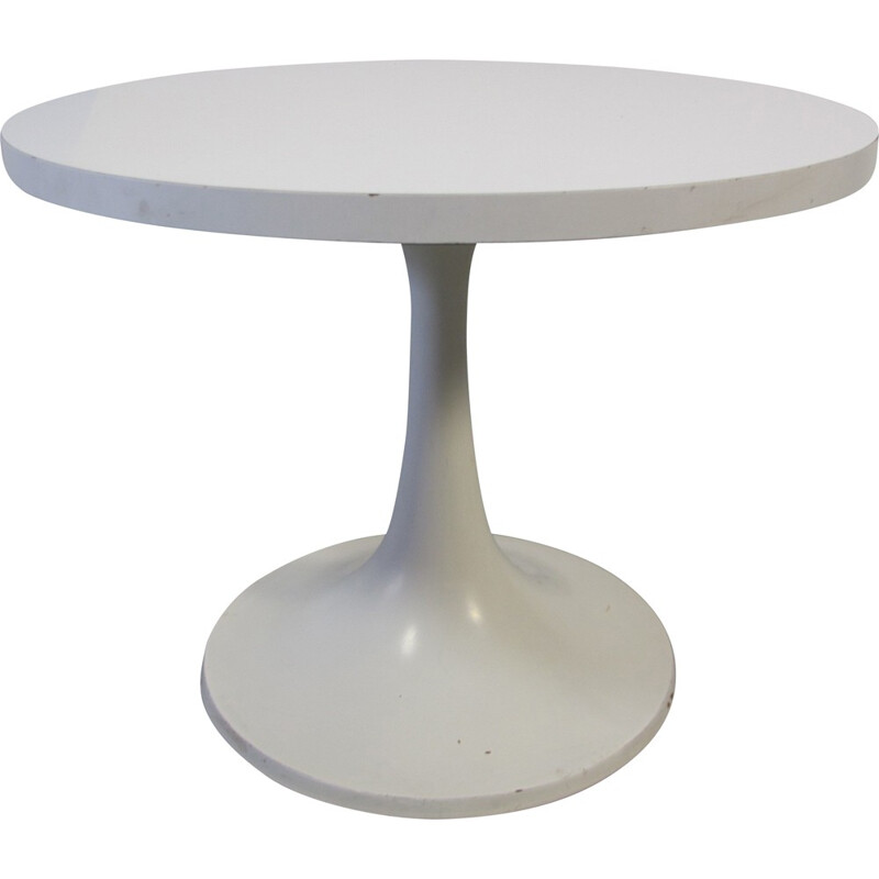 Vintage white tulip table produced by Pastoe - 1970s