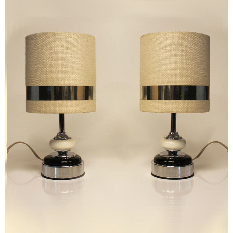 Pair of vintage lamps by Jean Disderot, France 1970