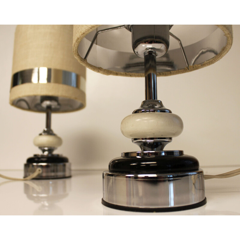 Pair of vintage lamps by Jean Disderot, France 1970