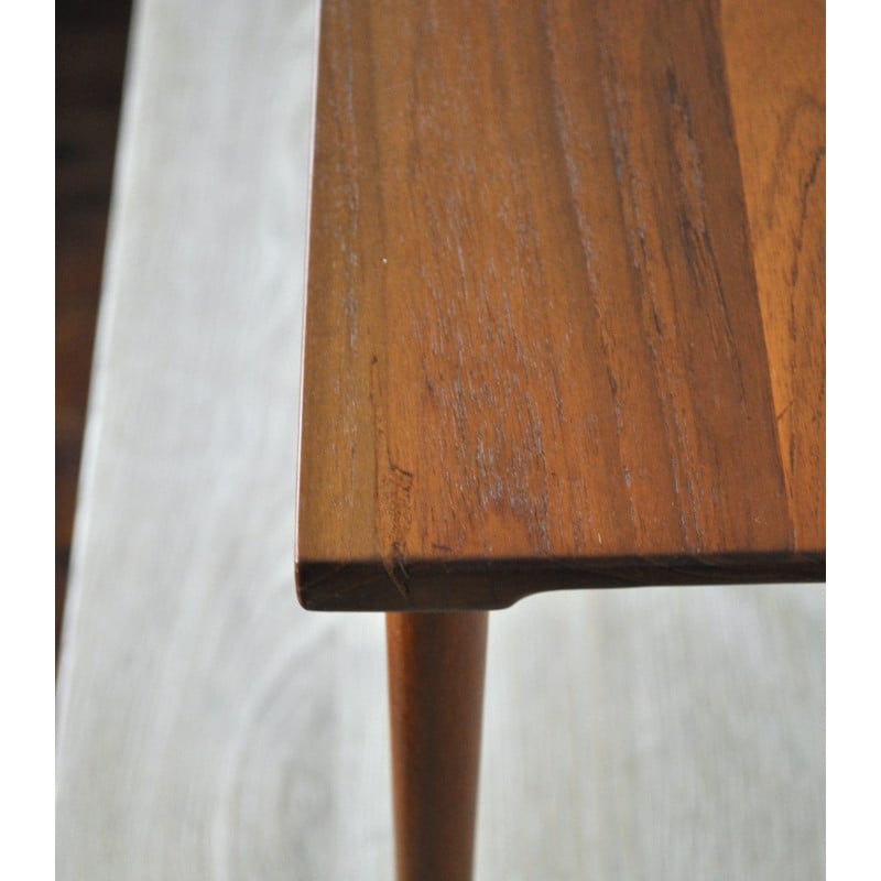 Tavolino vintage in teak di Peter Hvidt e Orla Mølgaard-Nielsen per France and Son, 1960