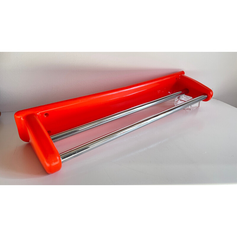 Vintage orange towel rack by Syla, 1970